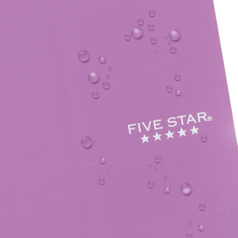 Five Star Spiral Notebook, 1 Subject, College Ruled Paper, Personal Size, 4-3/8"" x 7"", 80 Sheets, Fights Ink Bleed, Water Resistant Cover, Amethyst Purple (450048CF1-ECM) - Image 5